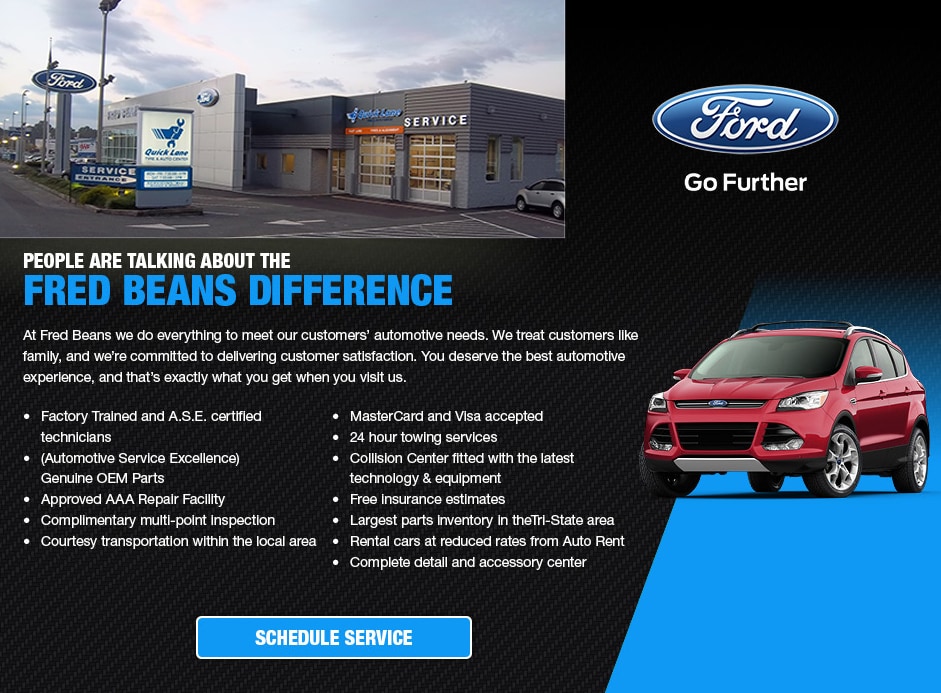 Service Department Fred Beans Ford of Boyertown