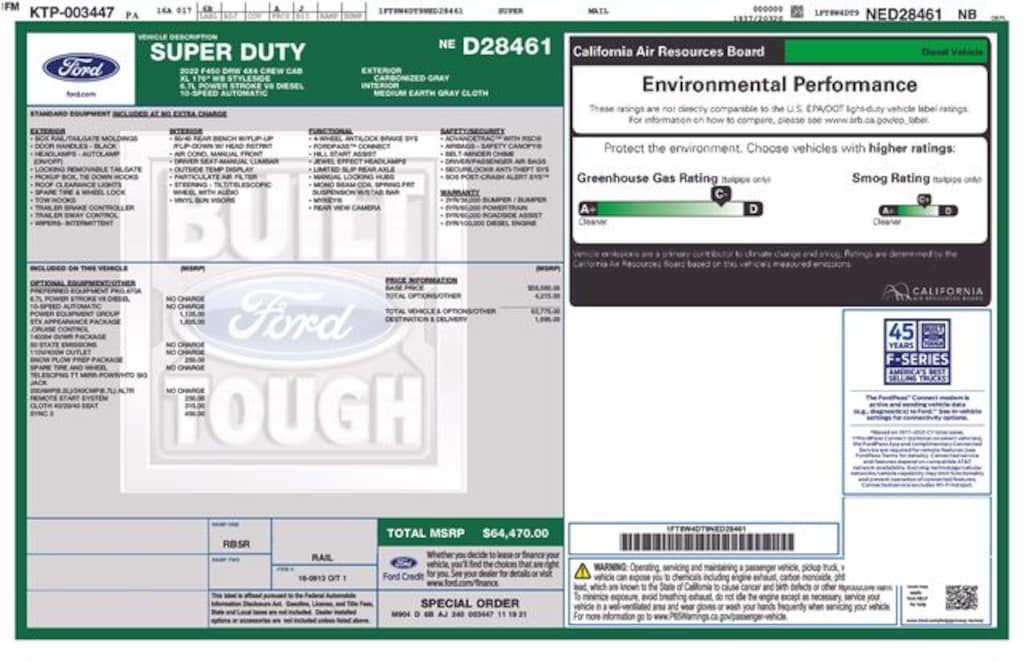 Used 2022 Ford F-450SD XL Truck Crew Cab