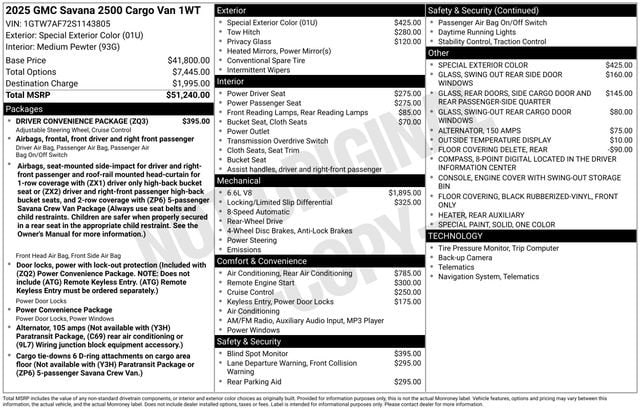 2025 GMC Savana Cargo Work Van - Photo 9