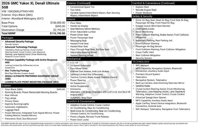 2026 GMC Yukon XL Denali Ultimate - Photo 9