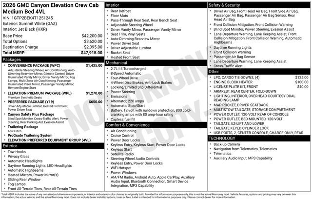 2026 GMC Canyon Elevation - Photo 9