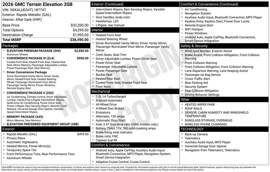 2026 GMC Terrain Elevation - Photo 11