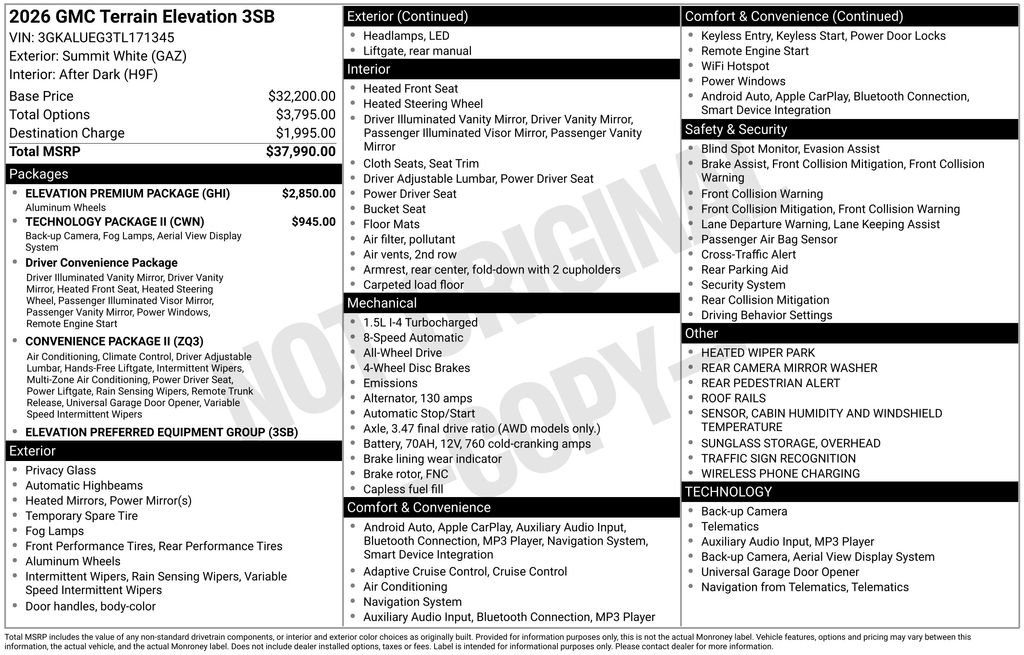 2026 GMC Terrain Elevation - Photo 9