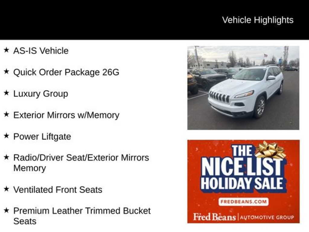 Used 2017 Jeep Cherokee Limited