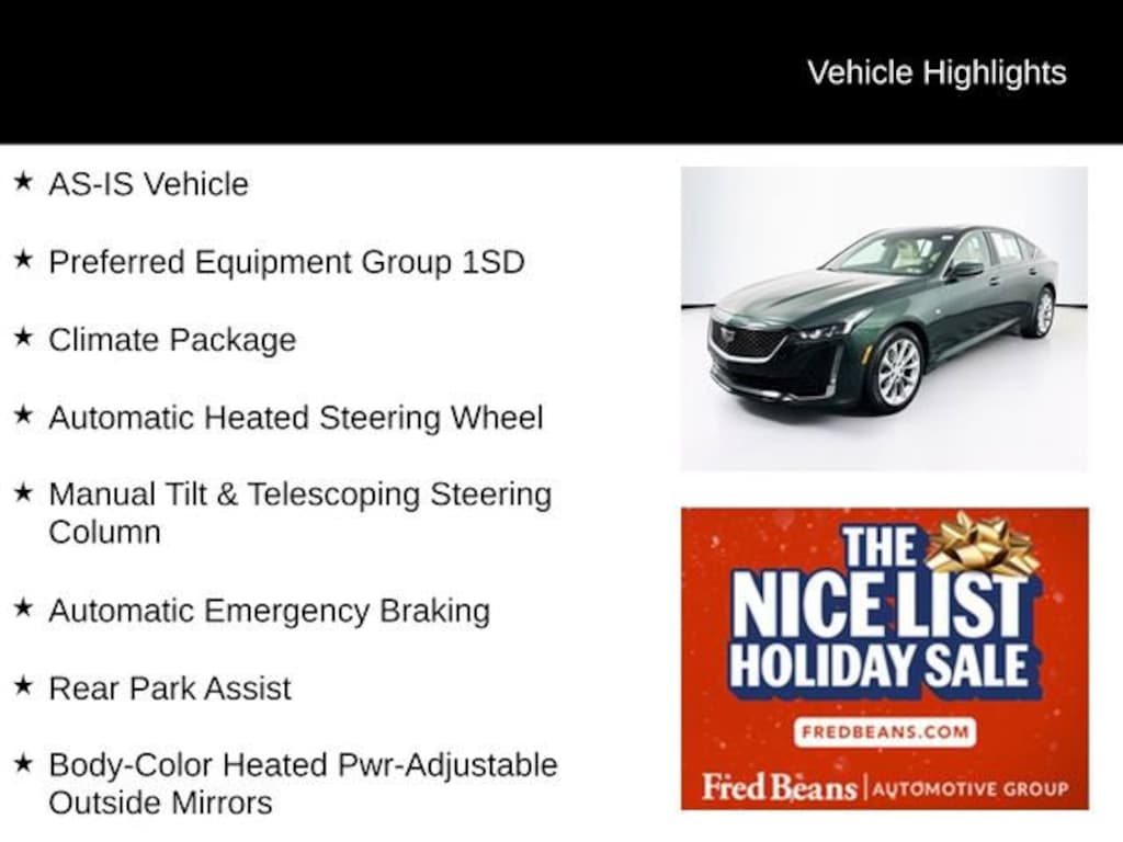 Used 2020 CADILLAC CT5 Premium Luxury Car