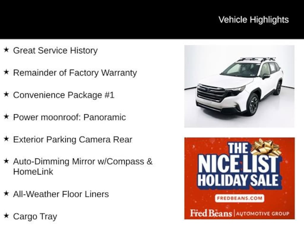 Used 2025 Subaru Forester Premium SUV