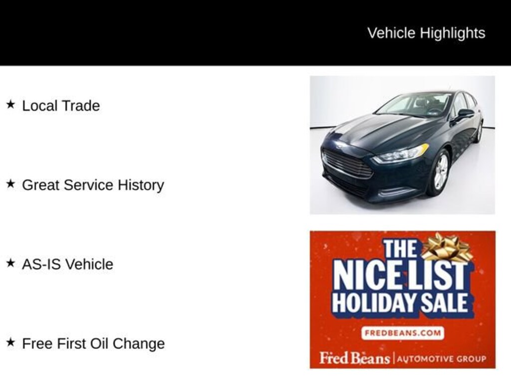 Used 2014 Ford Fusion SE