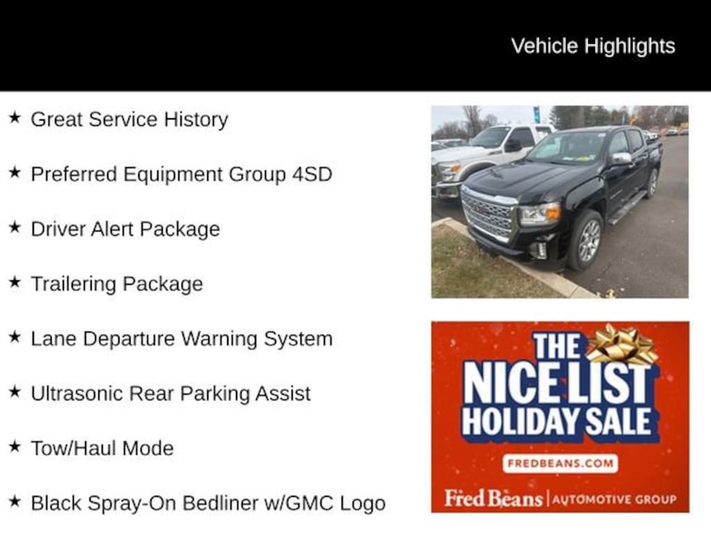 Used 2022 GMC Canyon Denali Truck