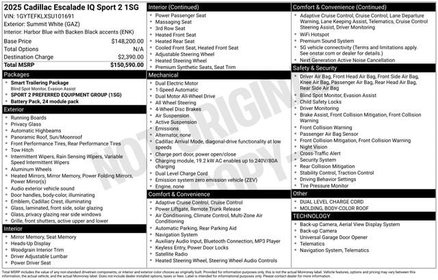 2025 Cadillac Escalade IQ Sport 2 - Photo 9