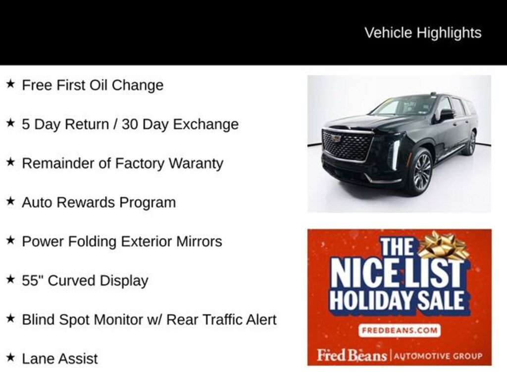 Used 2025 CADILLAC Escalade ESV Premium Luxury SUV