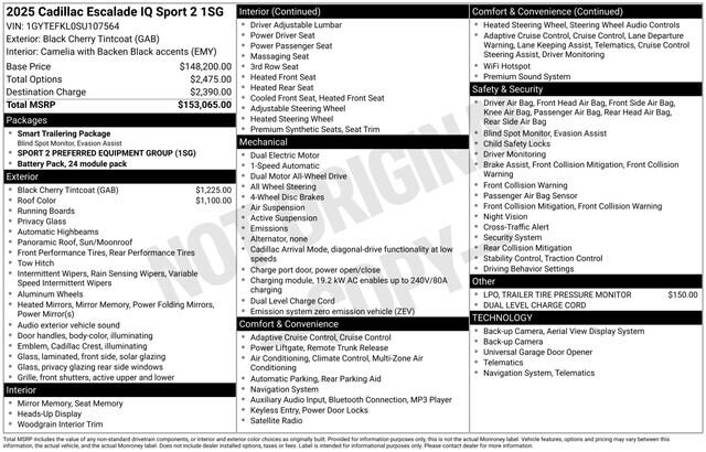 2025 Cadillac Escalade IQ Sport 2 - Photo 9