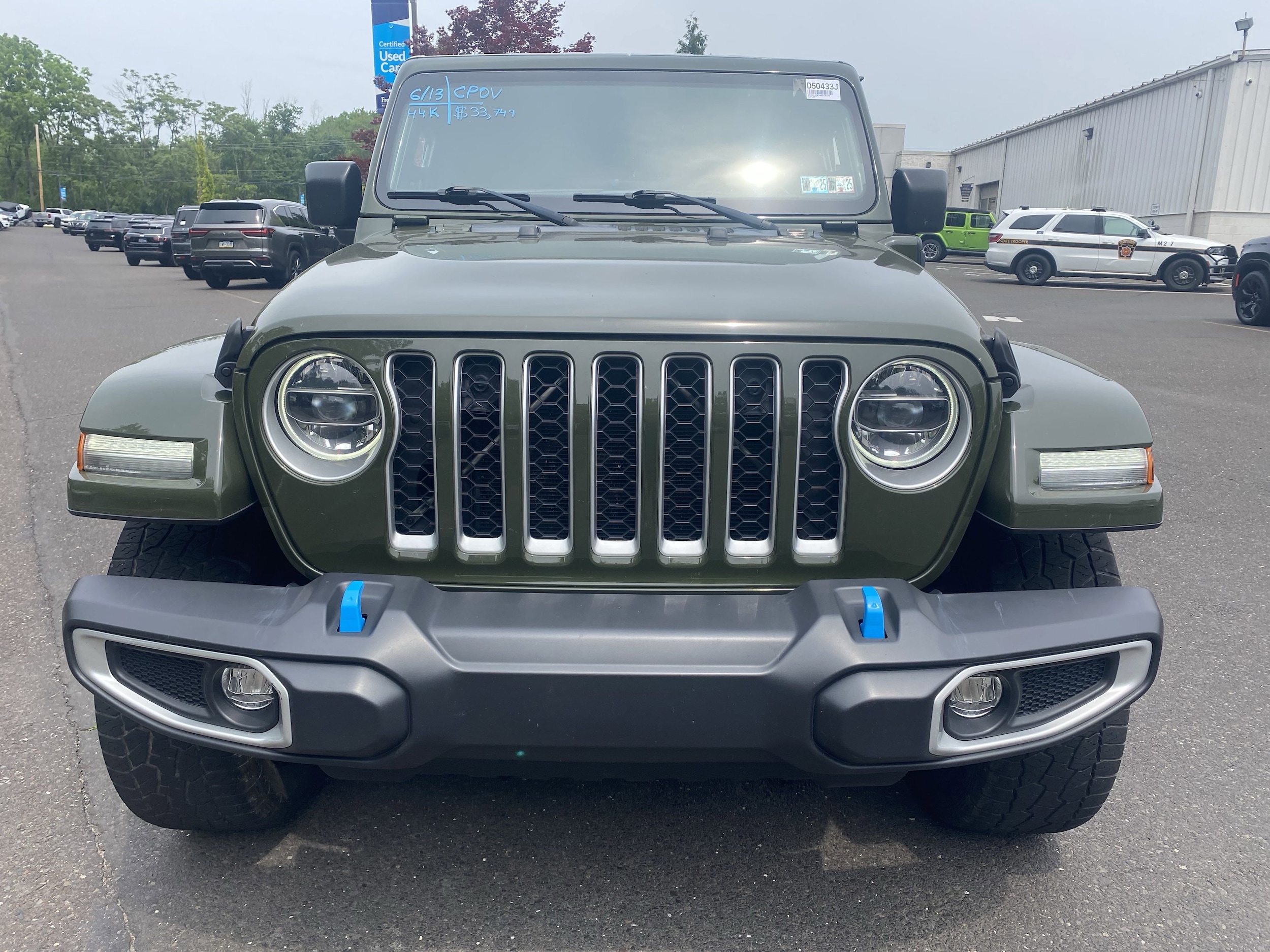 Used 2022 Jeep Wrangler Unlimited Sahara 4XE with VIN 1C4JJXP61NW214374 for sale in Doylestown, PA