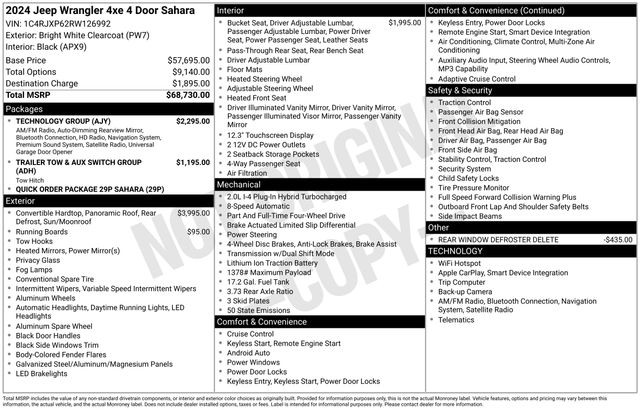 2024 Jeep Wrangler 4xe Sahara 4XE's photo