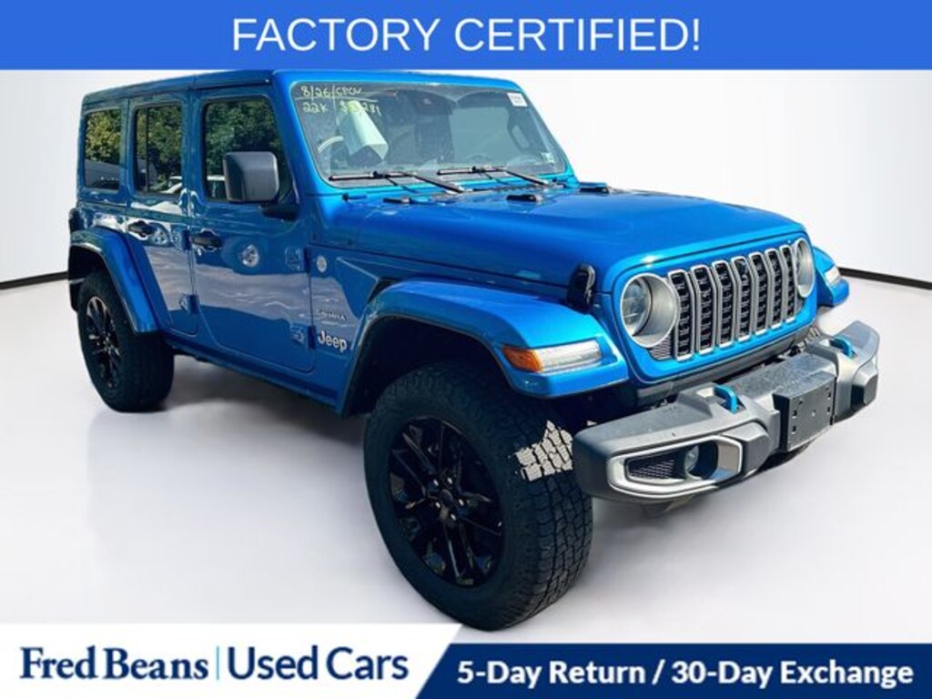 Certified 2024 Jeep Wrangler 4xe Sahara 4xe SUV