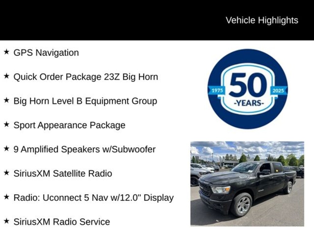 Certified 2023 Ram 1500 Big Horn/Lone Star Truck Crew Cab