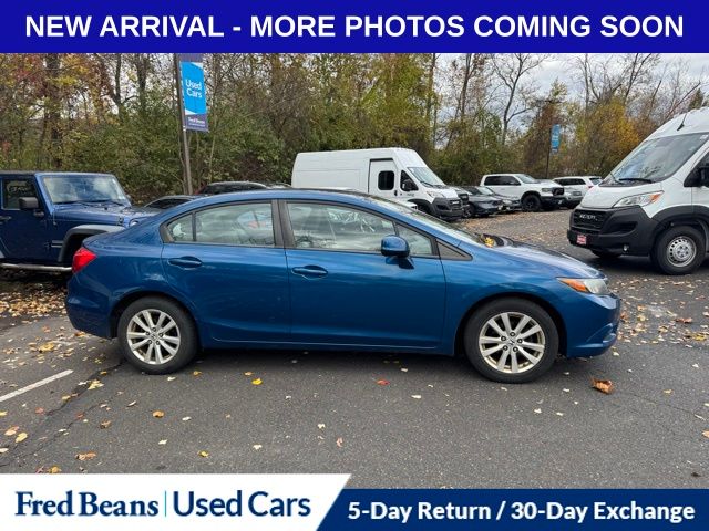 Used 2012 Honda Civic EX-L with VIN 19XFB2F91CE337083 for sale in Doylestown, PA