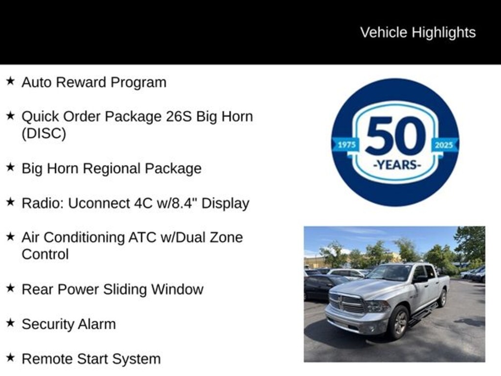 Used 2018 Ram 1500 Big Horn Truck Crew Cab
