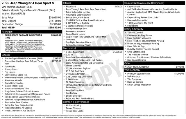2025 Jeep Wrangler 4-Door