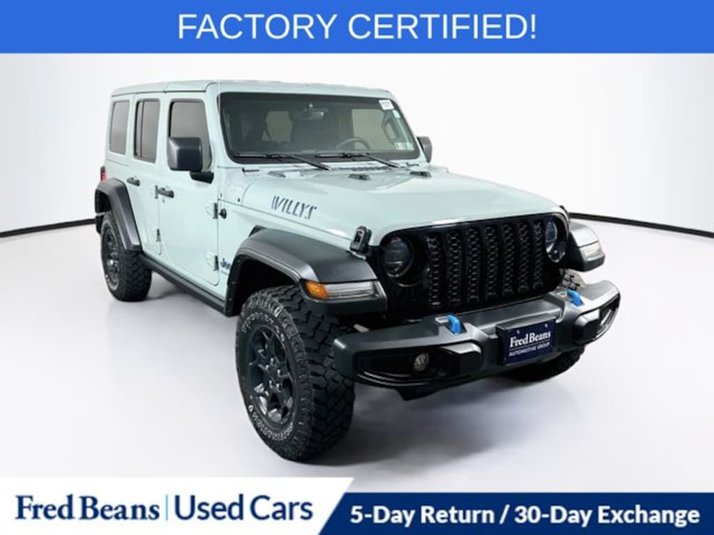 Certified 2023 Jeep Wrangler 4xe Willys 4xe SUV
