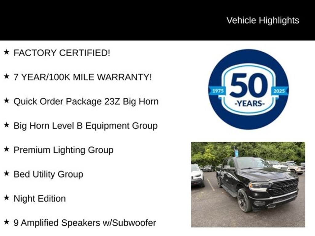 Certified 2023 Ram 1500 Big Horn/Lone Star Truck Crew Cab