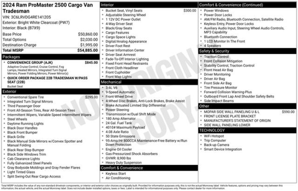 Used 2024 Ram ProMaster 2500 High Roof Van Cargo Van