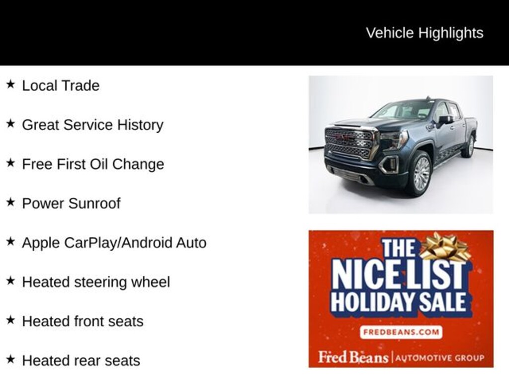 Used 2019 GMC Sierra 1500 Denali Truck Crew Cab