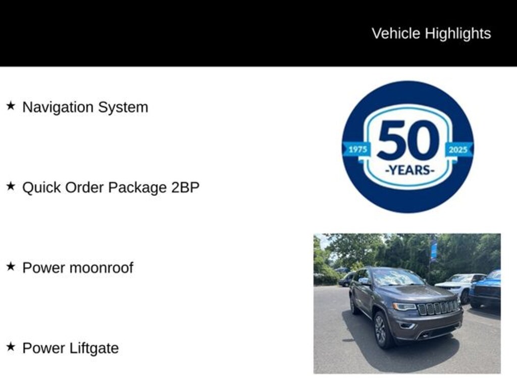 Used 2018 Jeep Grand Cherokee Overland SUV