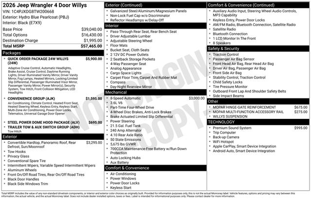 2026 Jeep Wrangler Willys's photo