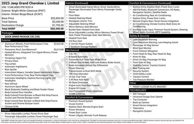 2023 Jeep Grand Cherokee L Limited 4x4's photo