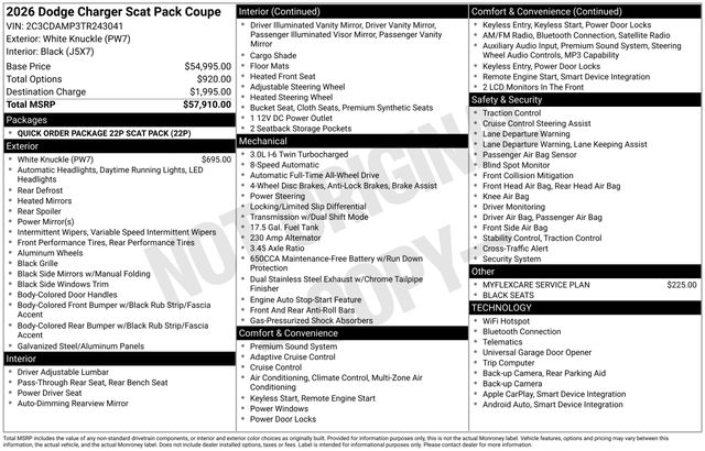 2026 Dodge Charger Scat Pack AWD's photo