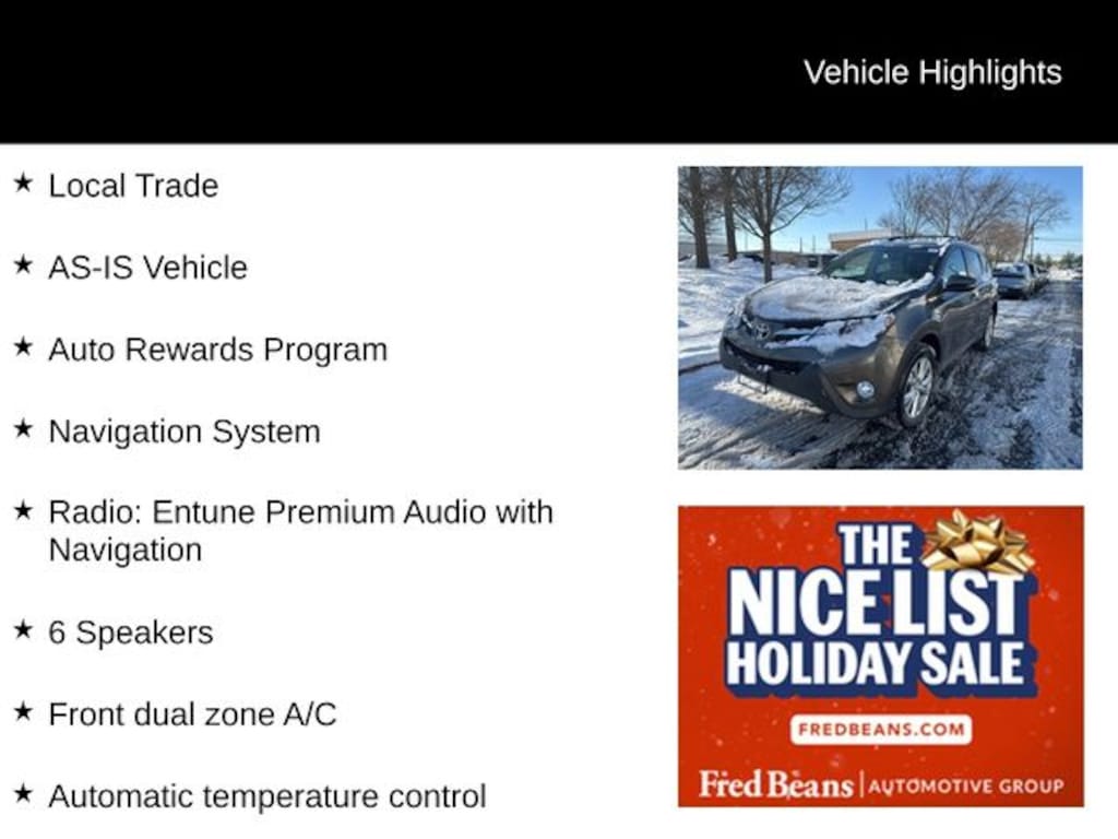 Used 2014 Toyota RAV4 Limited SUV