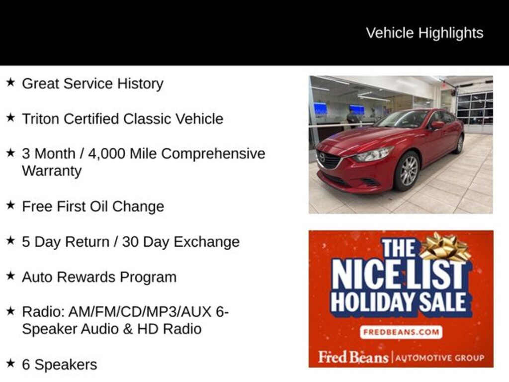 Used 2017 Mazda Mazda6 Sport Sedan