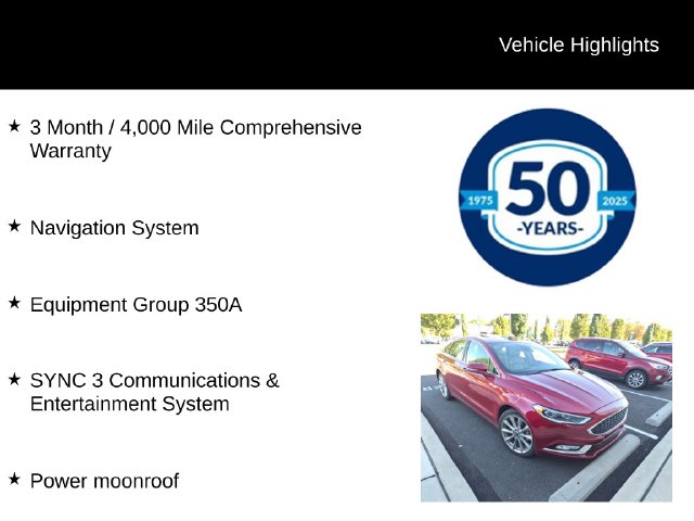 Used 2017 Ford Fusion Platinum Sedan