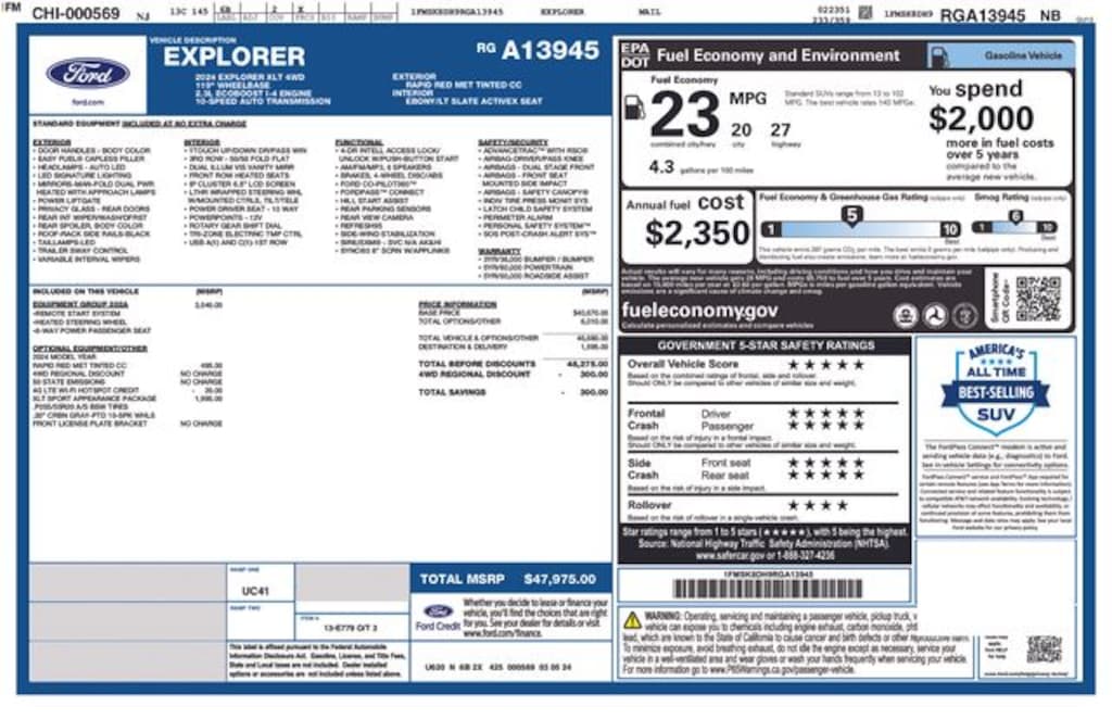 Used 2024 Ford Explorer XLT SUV