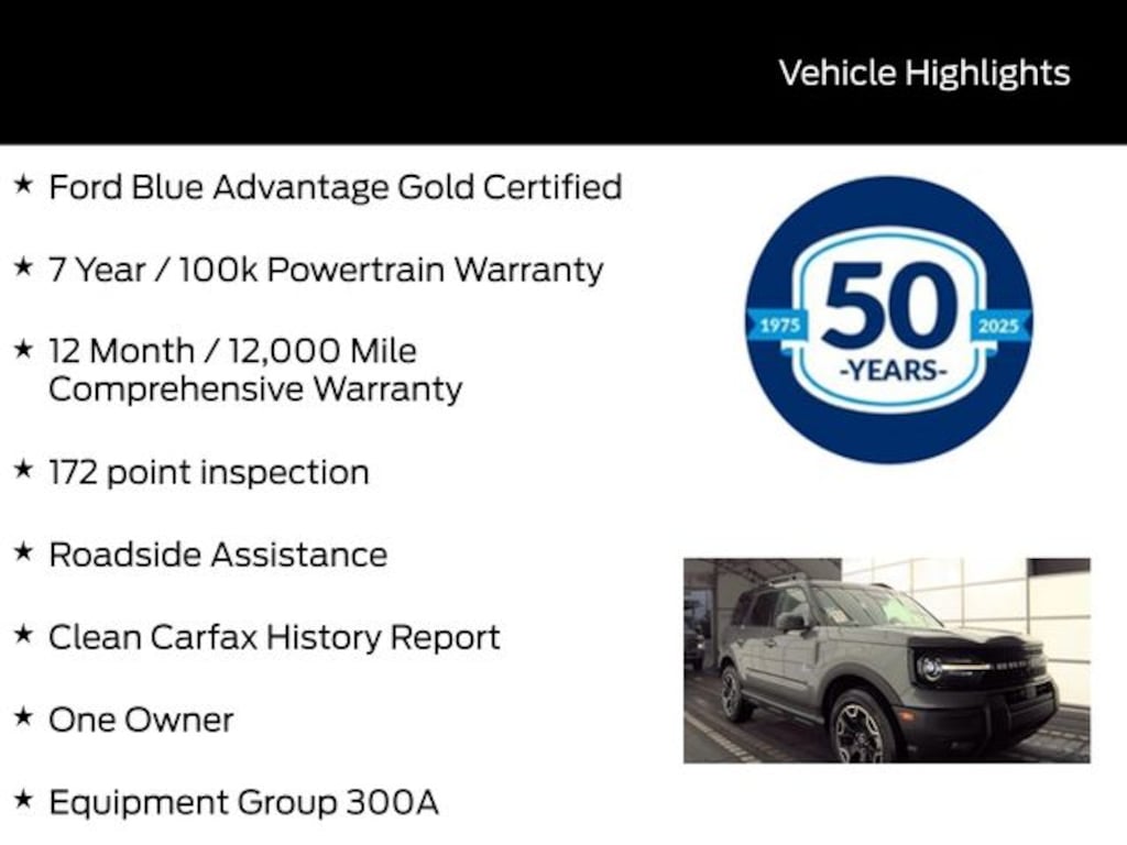 Used 2025 Ford Bronco Sport Outer Banks SUV