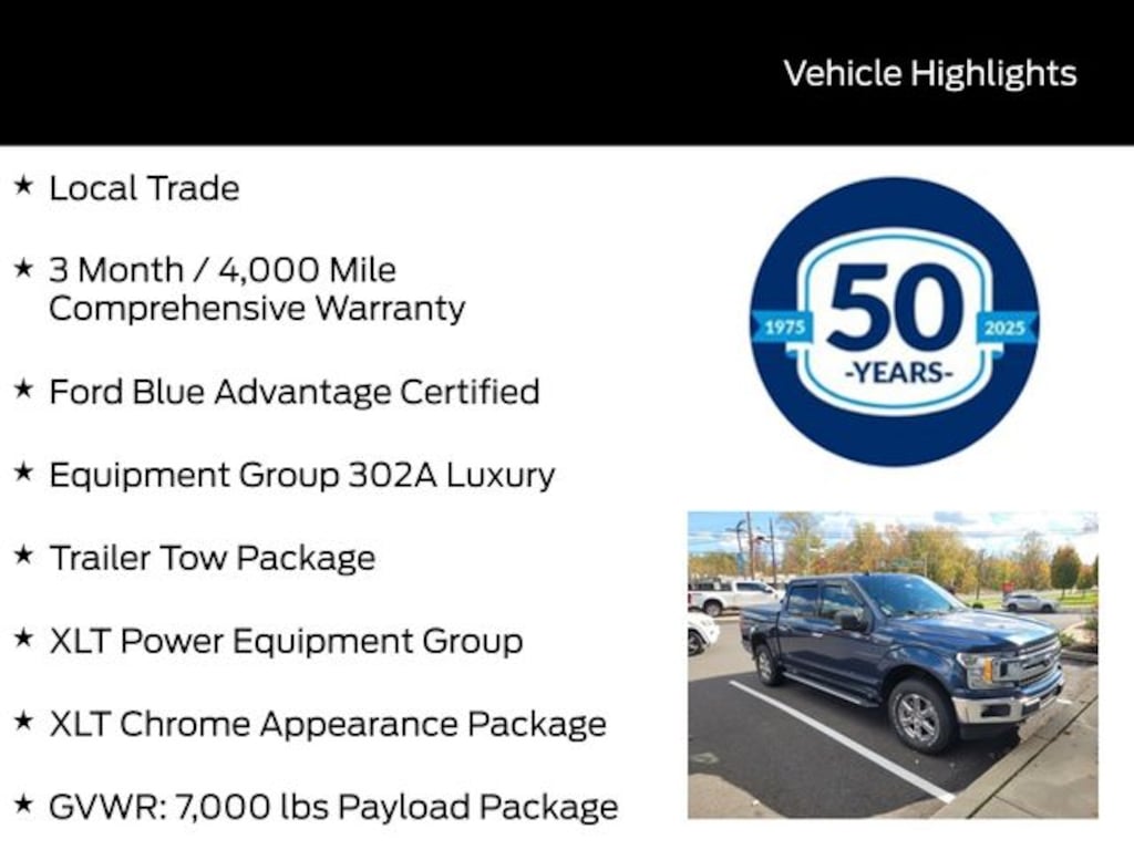 Used 2019 Ford F-150 XLT Truck SuperCrew Cab