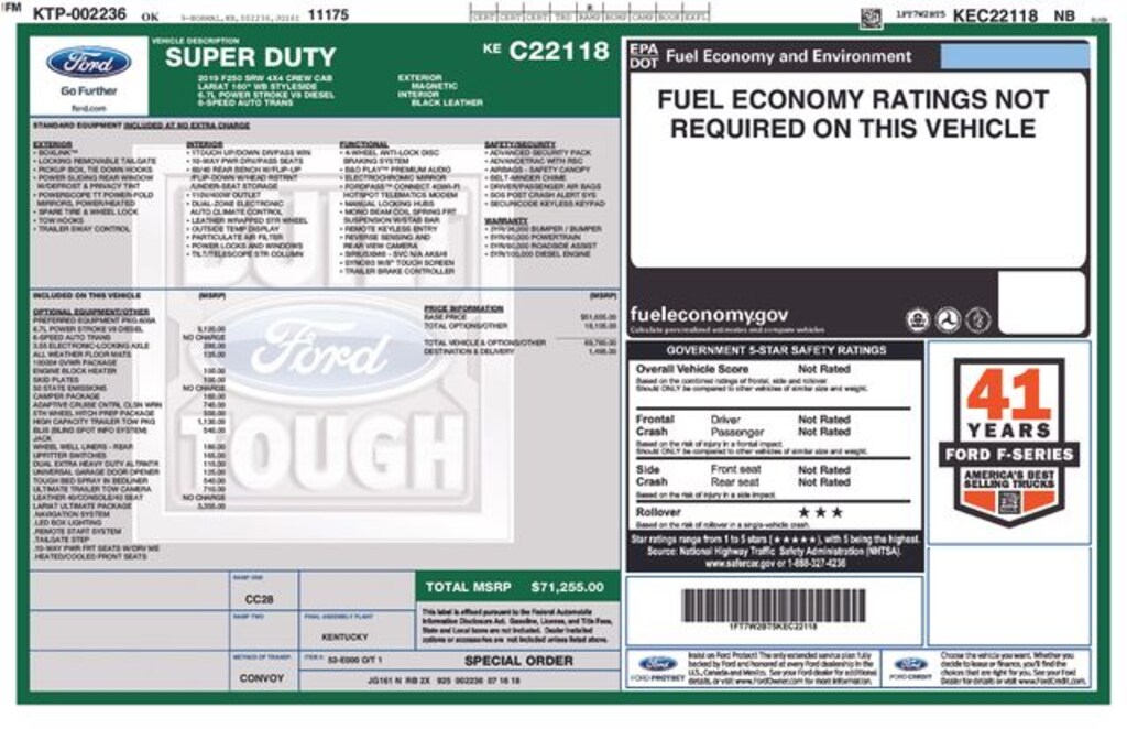 Used 2019 Ford F-250SD Lariat Truck Crew Cab