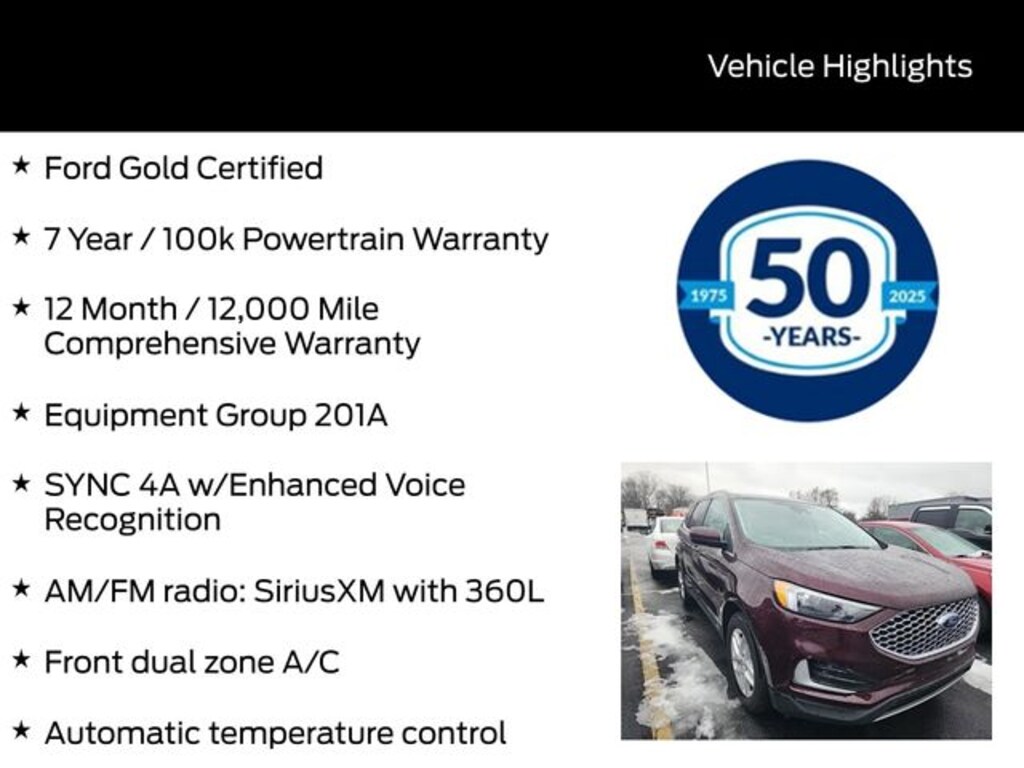 Certified 2024 Ford Edge SEL SUV