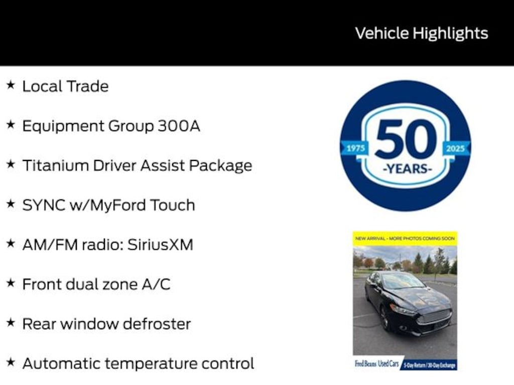 Used 2016 Ford Fusion Titanium Sedan