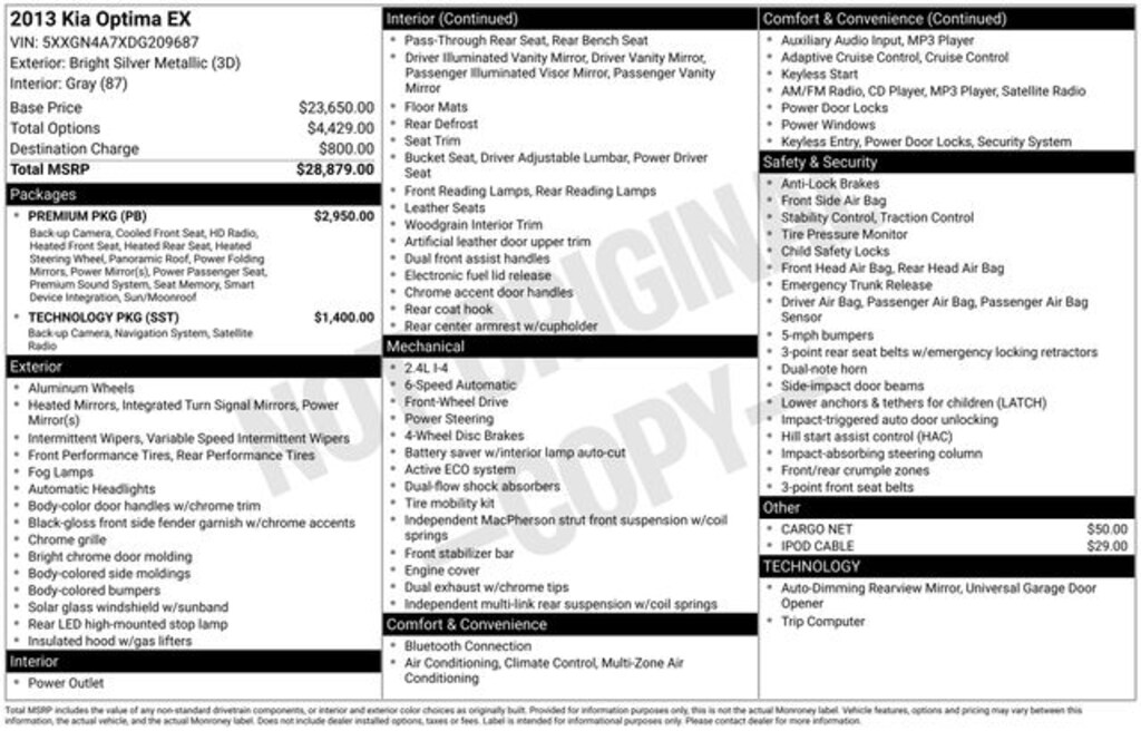 Used 2013 Kia Optima EX Sedan