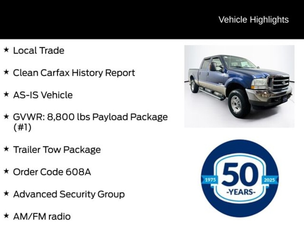 Used 2004 Ford F-250SD Lariat Truck Crew Cab