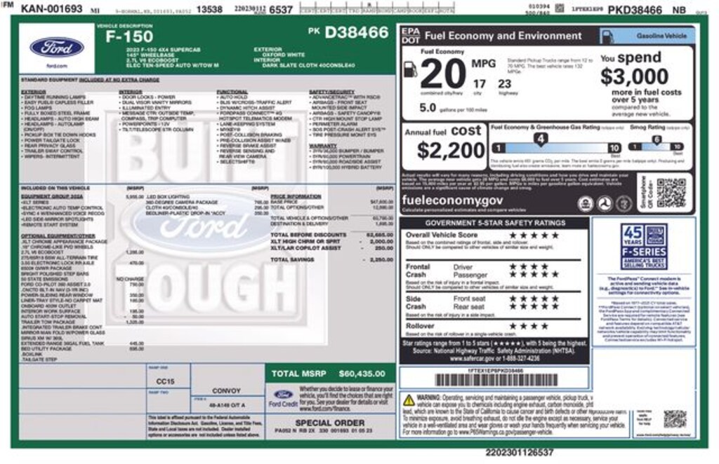 Used 2023 Ford F-150 XLT Truck SuperCab