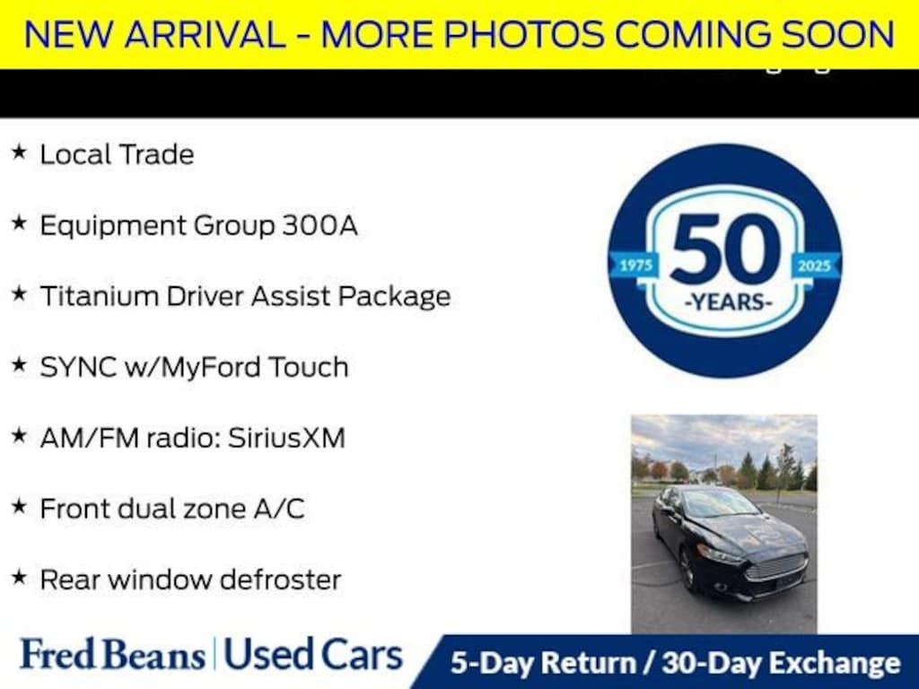 Used 2016 Ford Fusion Titanium Sedan