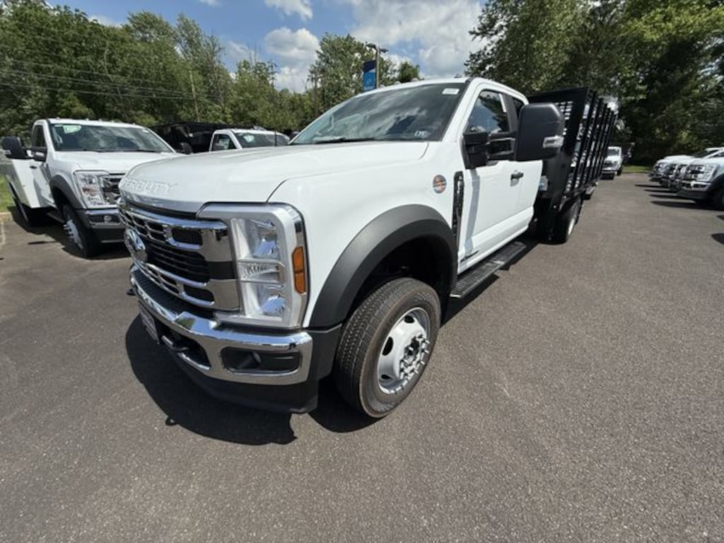 New 2025 Ford F-550 Chassis 12ft Reading Stake Body Truck Super Cab