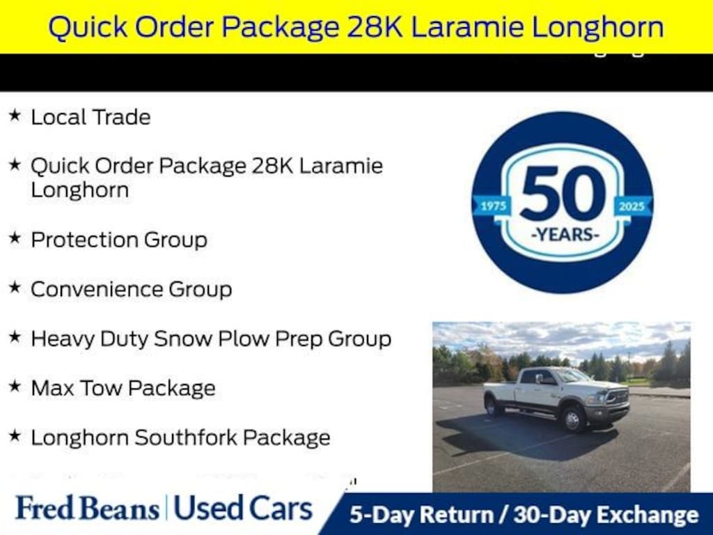 Used 2018 Ram 3500 Laramie Longhorn Truck Crew Cab