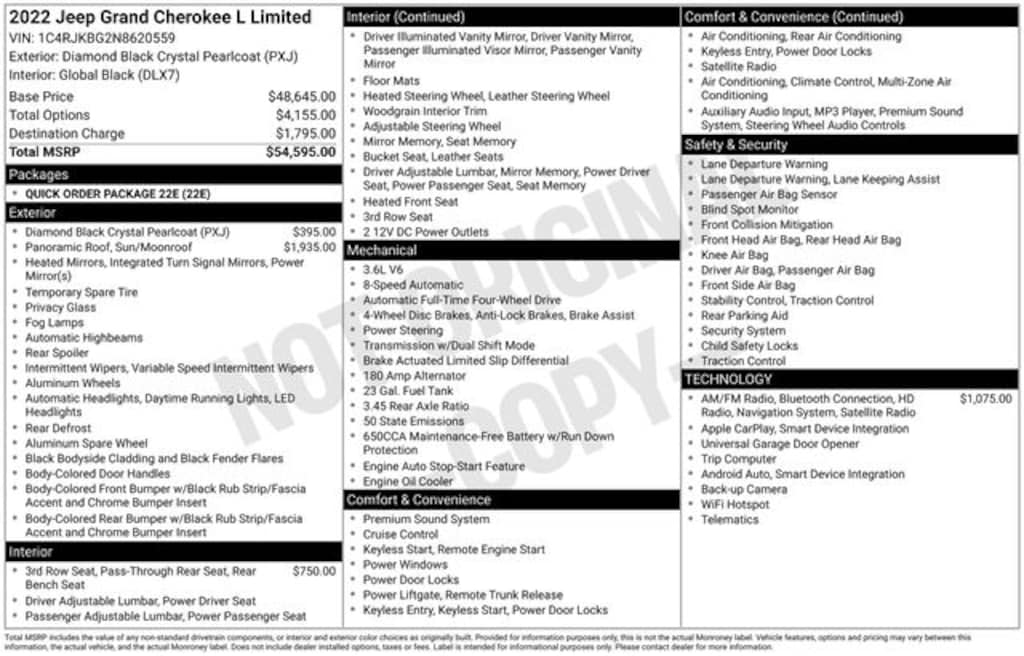 Used 2022 Jeep Grand Cherokee L Limited SUV