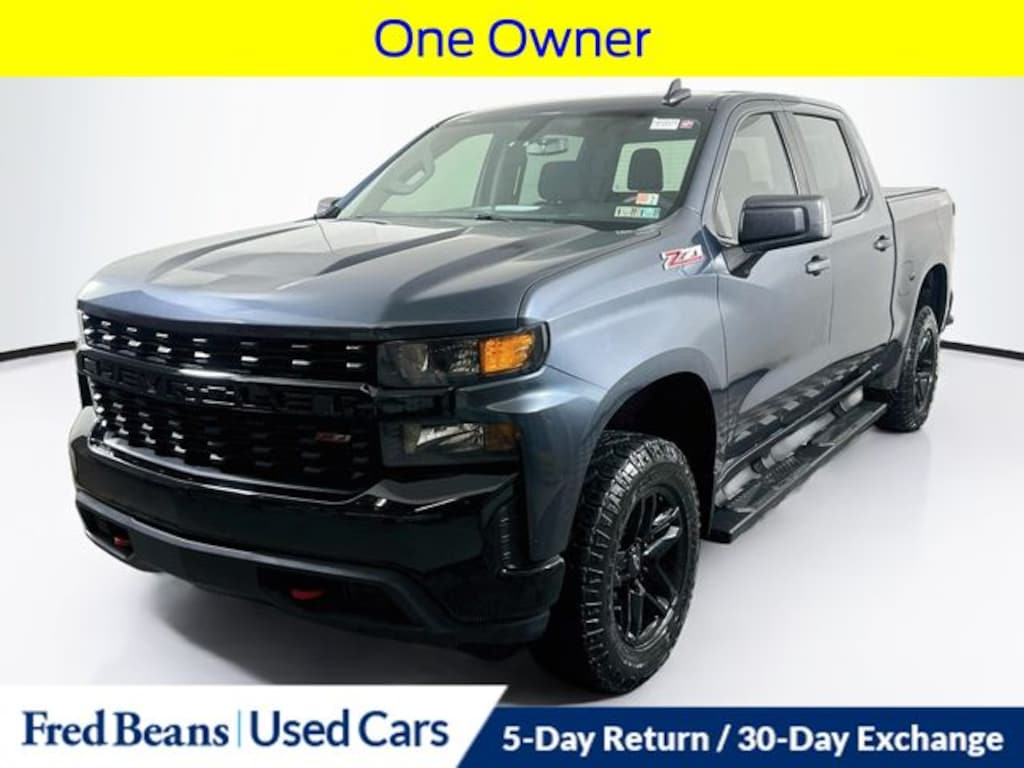 Used 2021 Chevrolet Silverado 1500 Custom Trail Boss Truck Crew Cab