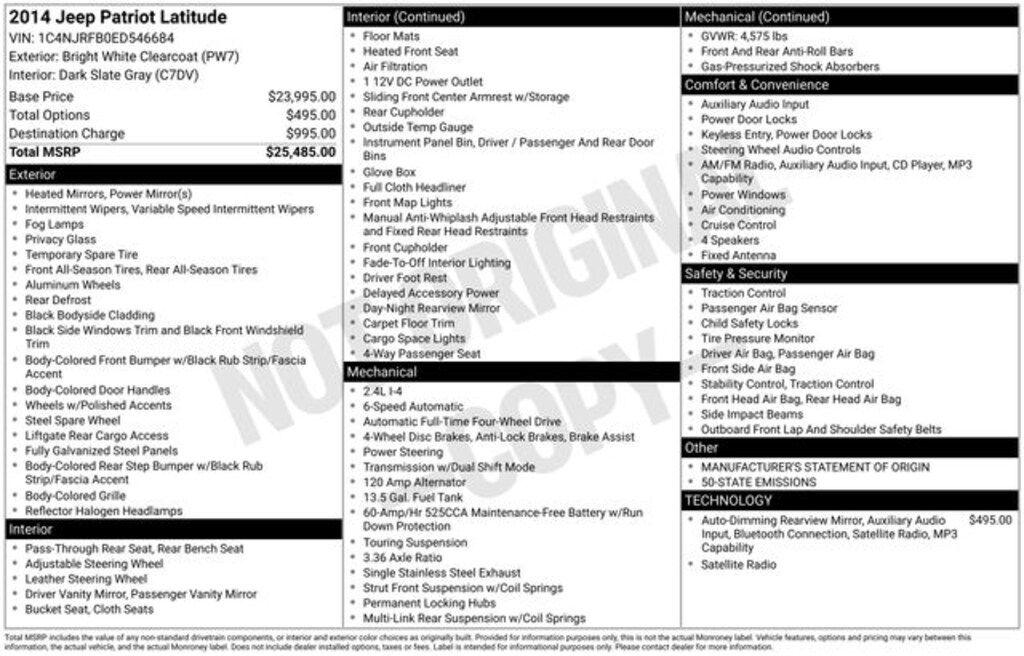 Used 2014 Jeep Patriot Latitude SUV