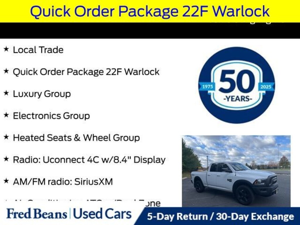 Used 2019 Ram 1500 Classic Warlock Truck Quad Cab