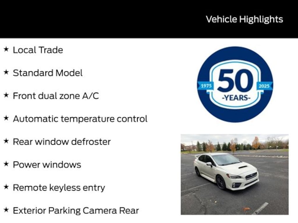 Used 2016 Subaru WRX STi Sedan